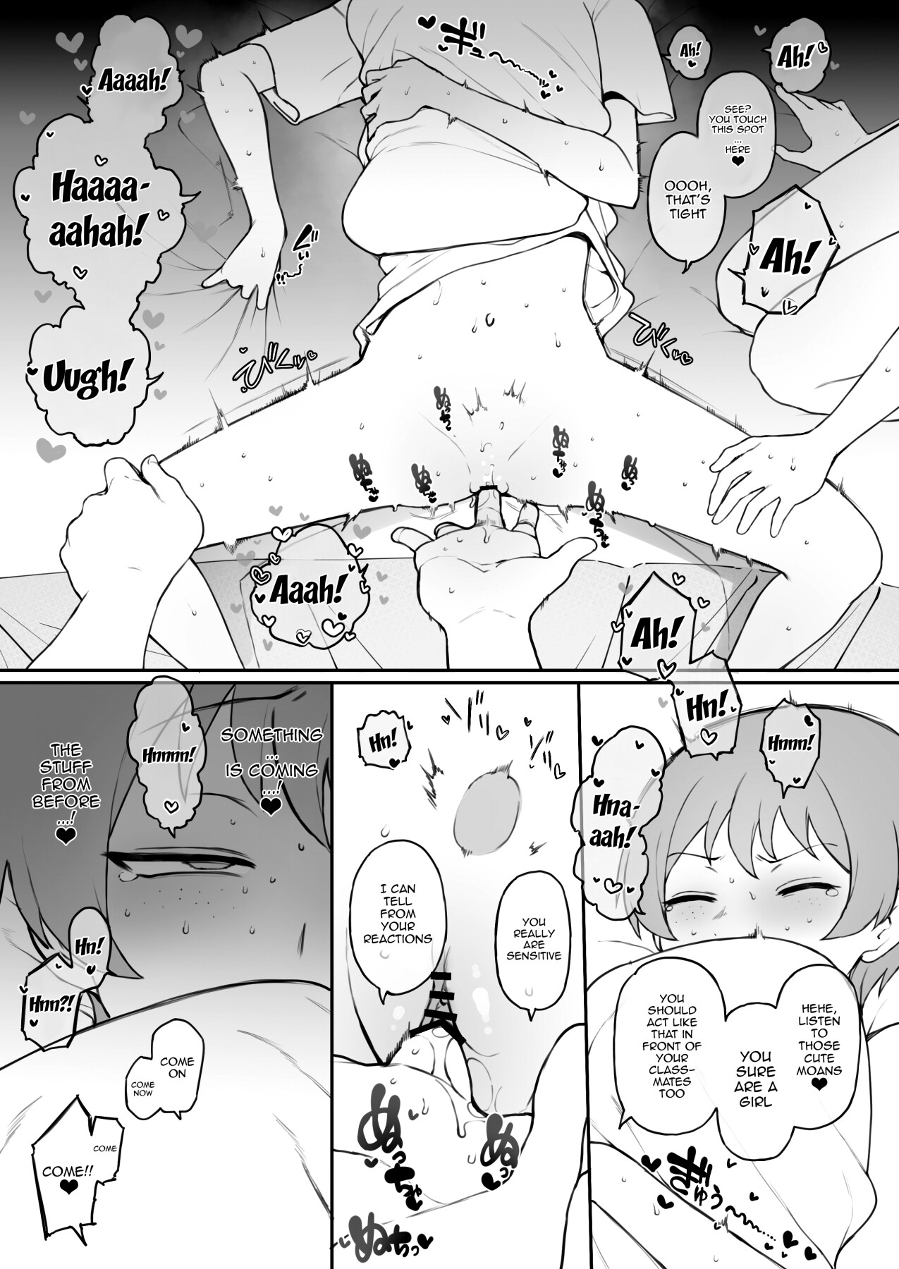 Hentai Manga Comic-Boyish Sisters Fall in Love with Dick-Chapter 2-9